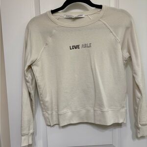 Rebecca Minkoff Cream “Love Able”Sweatshirt